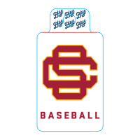 USC Trojans SC Interlock Baseball Sticker